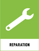 Återvinningsskyltar - Källsorteringsskyltar - Returskyltar - Återbruk - Reparation