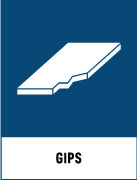 Återvinningsskyltar - Källsorteringsskyltar - Returskyltar - Byggavfall - Gips