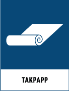 Återvinningsskyltar - Källsorteringsskyltar - Returskyltar - Byggavfall - Takpapp