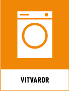 Återvinningsskyltar - Källsorteringsskyltar - Returskyltar - Elektronikavfall - Vitvaror