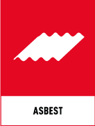 Återvinningsskyltar - Källsorteringsskyltar - Returskyltar - Farligt avfall - Asbest