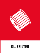 Återvinningsskyltar - Källsorteringsskyltar - Returskyltar - Farligt avfall - Oljefilter