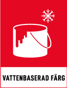 Återvinningsskyltar - Källsorteringsskyltar - Returskyltar - Farligt avfall - Vattenbaserad färg