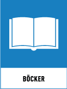 Återvinningsskyltar - Källsorteringsskyltar - Returskyltar - Papper - Böcker