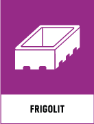 Återvinningsskyltar - Källsorteringsskyltar - Returskyltar - Plast och gummi - Frigolit