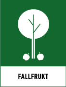 Återvinningsskyltar - Källsorteringsskyltar - Returskyltar - Trädgårdsavfall - Fallfrukt