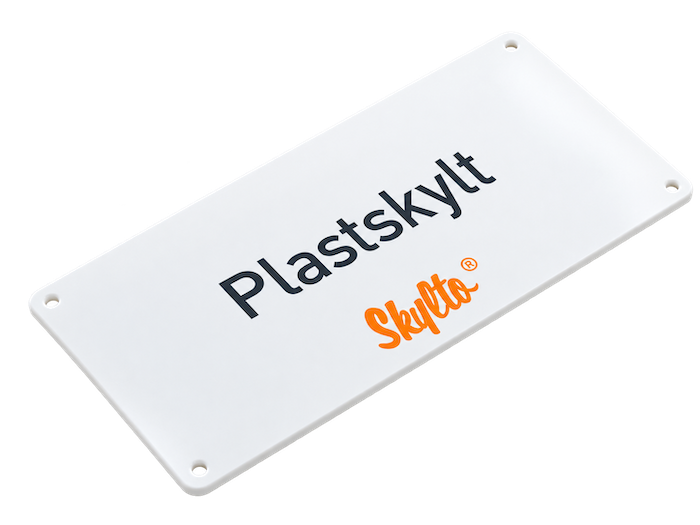 Plastskyltar som du utformar online